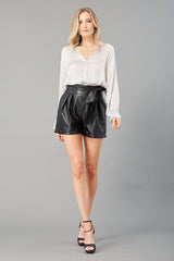 Vintage Satin Peasant Blouse