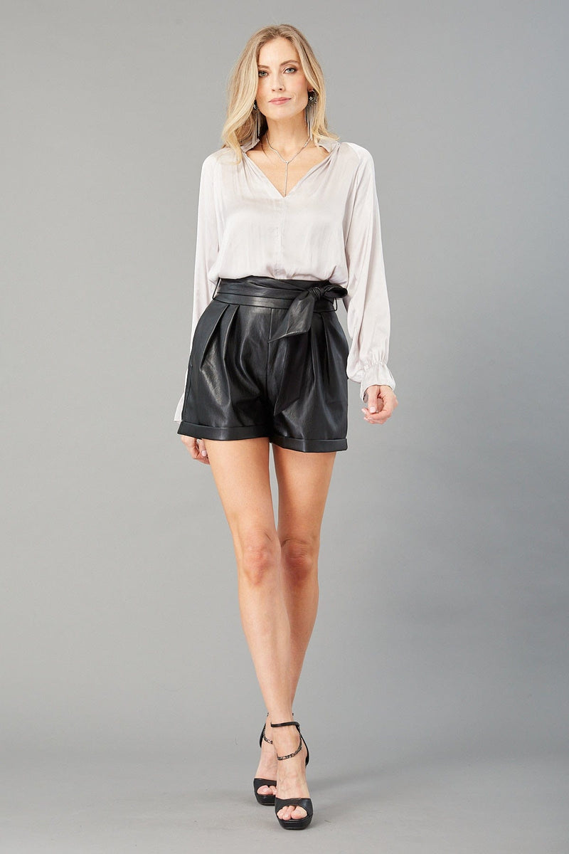 Vintage Satin Peasant Blouse