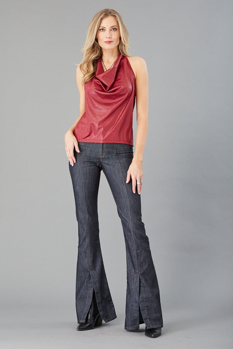 Cowl Neck Racerback Tank