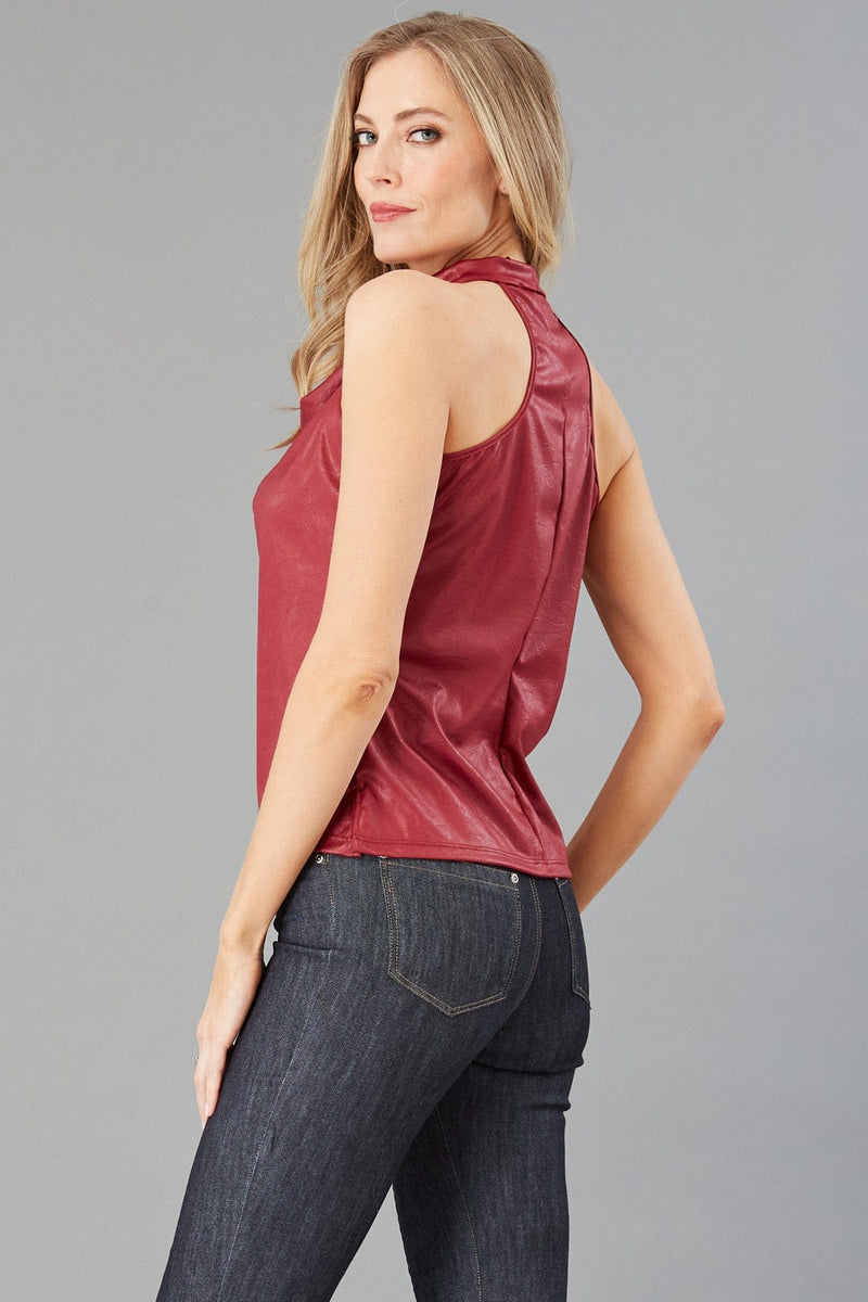 Cowl Neck Racerback Tank