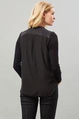 Ponte D-Satin Combo Jacket