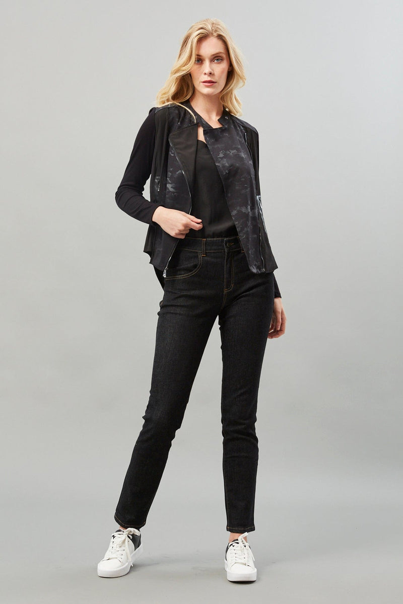 Ponte D-Satin Combo Jacket
