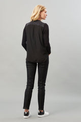 Ponte D-Satin Combo Jacket