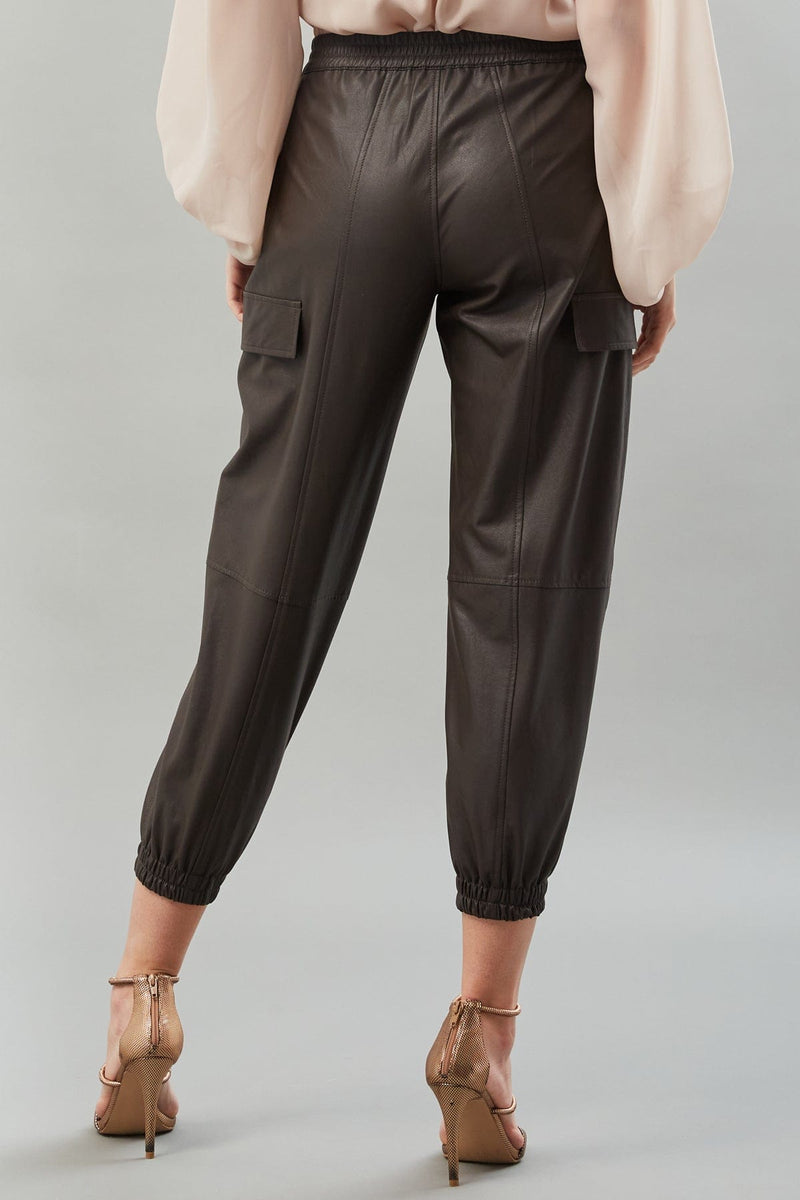 Vegan Leather Cargo Jogger