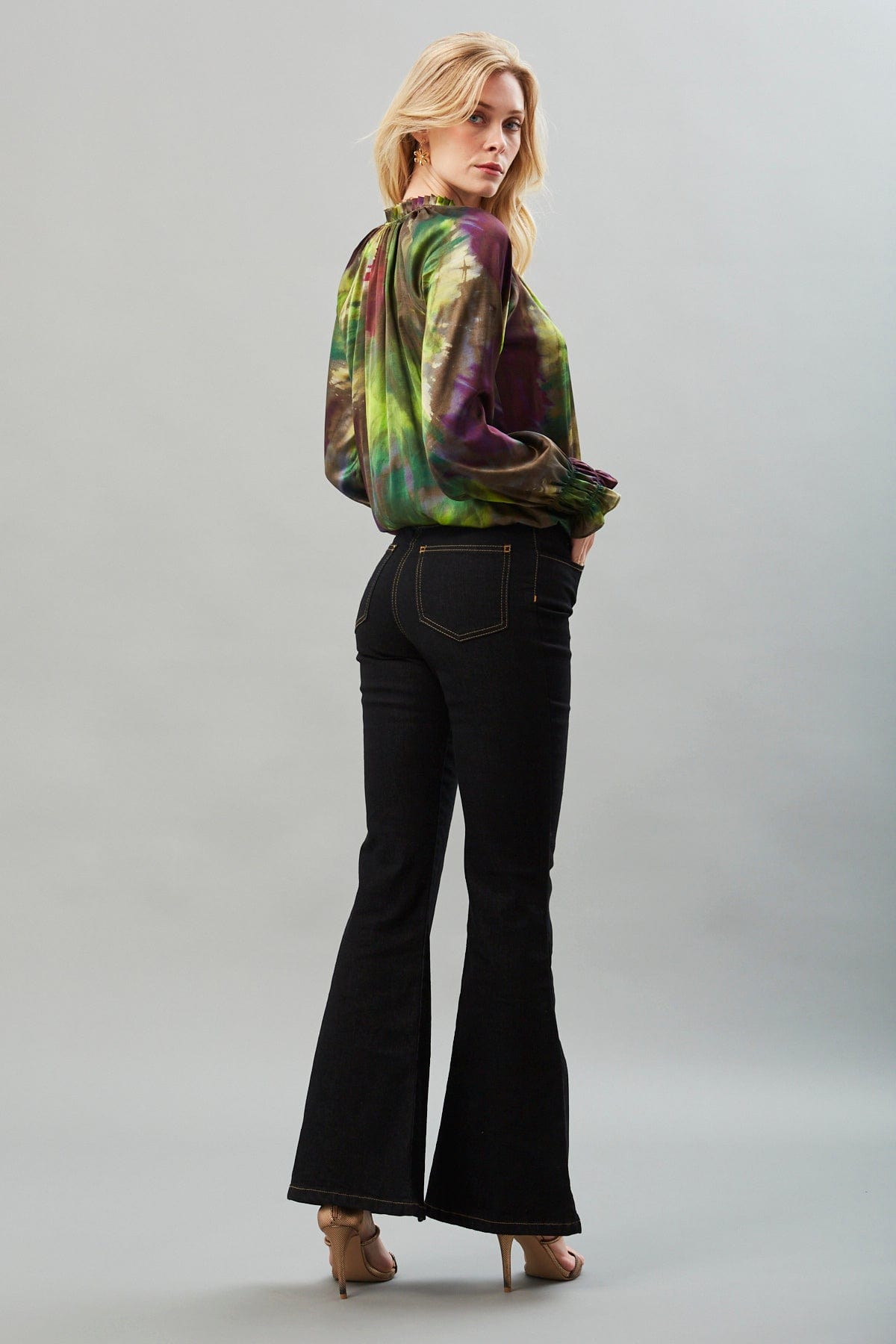 Color Fantasy Wrap Top