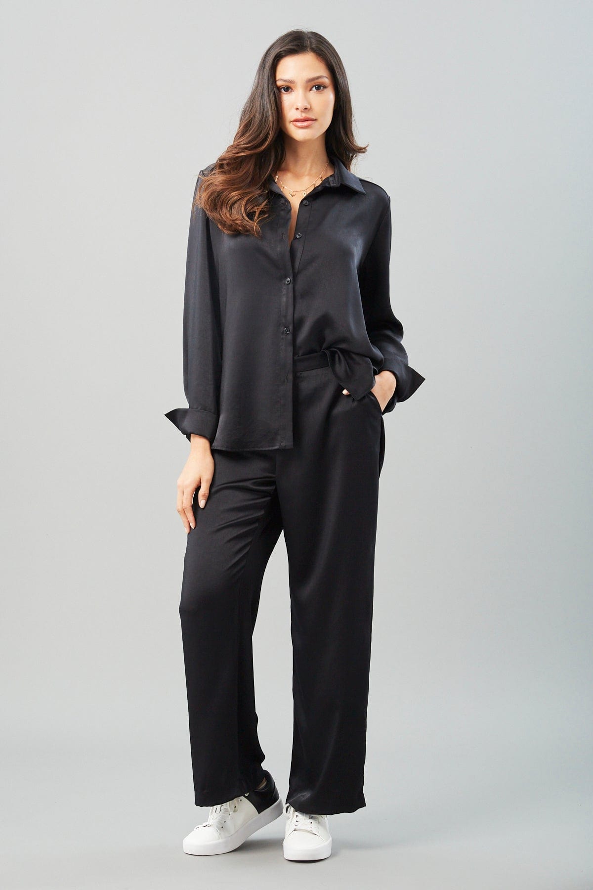 Textured Satin Trouser
