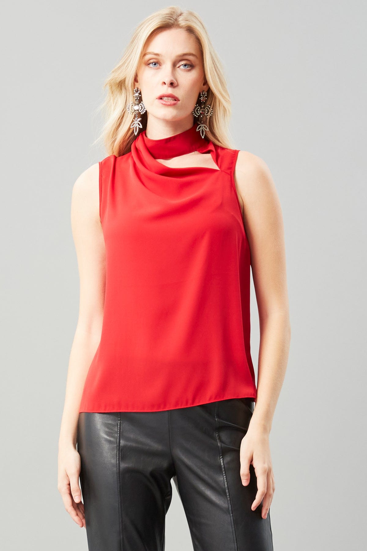 Draped Cut-Out Top