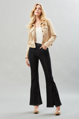 Front Slit Flare Denim Pant