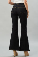 Front Slit Flare Denim Pant