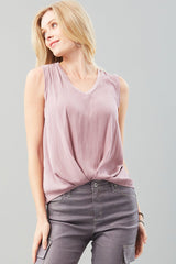 Sleeveless V-Neck Tank