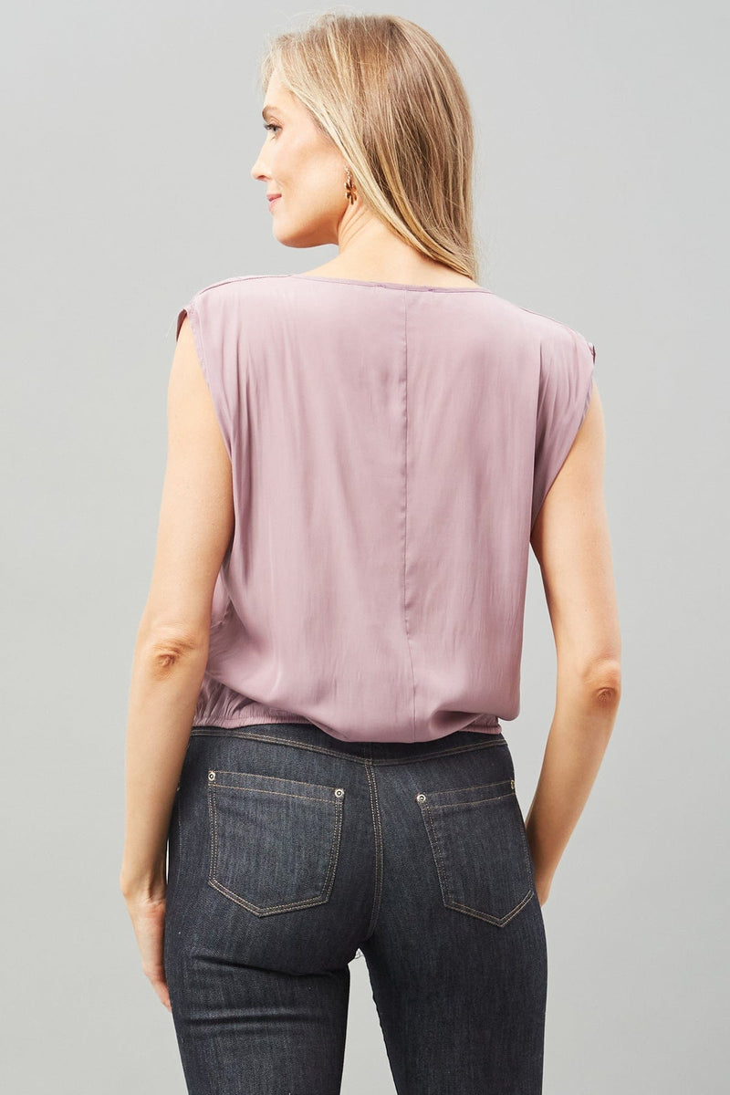 Sleeveless Wrap Top