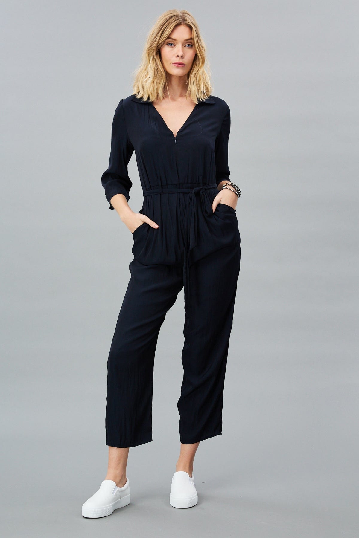 Front zip jumpsuit online