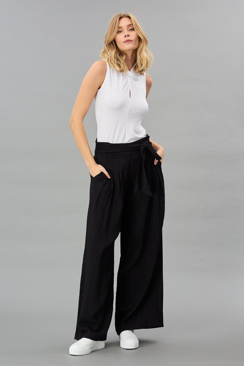 Shadow Stripe Wide Leg Pant