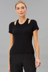 Double Neckline Top