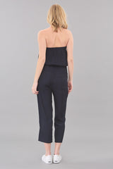 Strapless D-Satin Jumpsuit