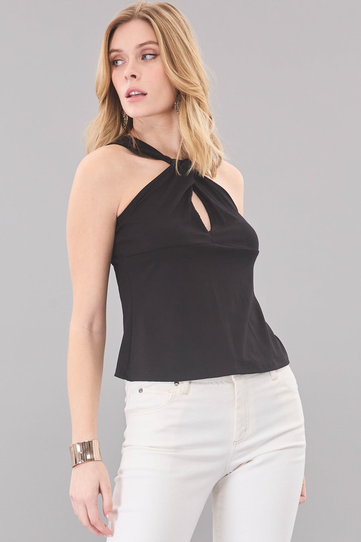 Luxe Jersey Keyhole Halter