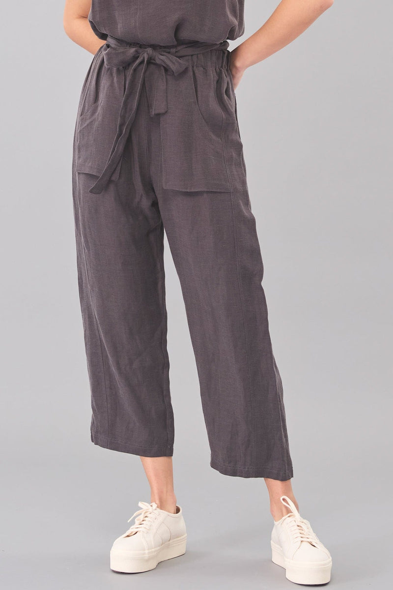 Belted Cargo Cropped Pant