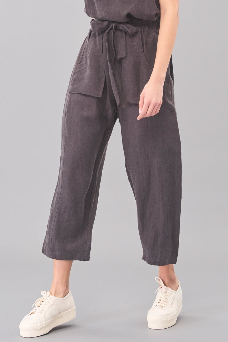 Belted Cargo Cropped Pant