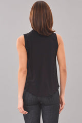 Hybrid Sleeveless Mock Neck