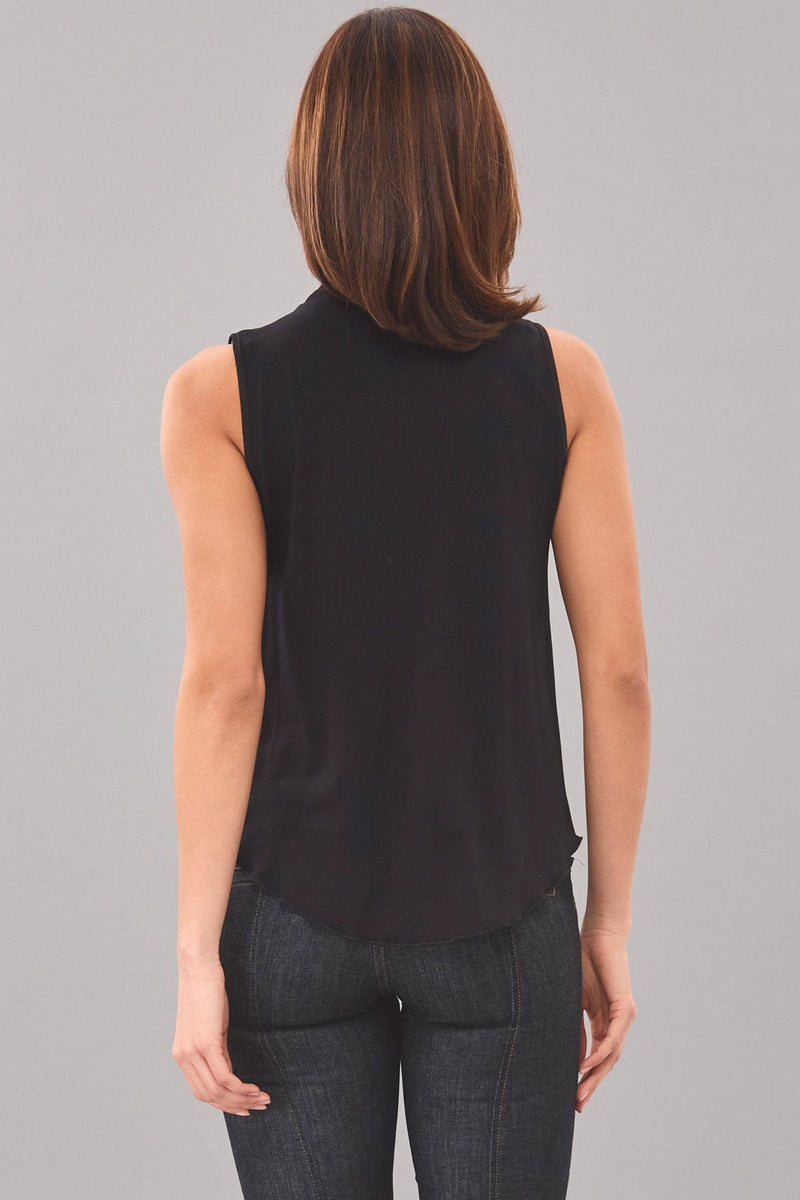 Hybrid Sleeveless Mock Neck