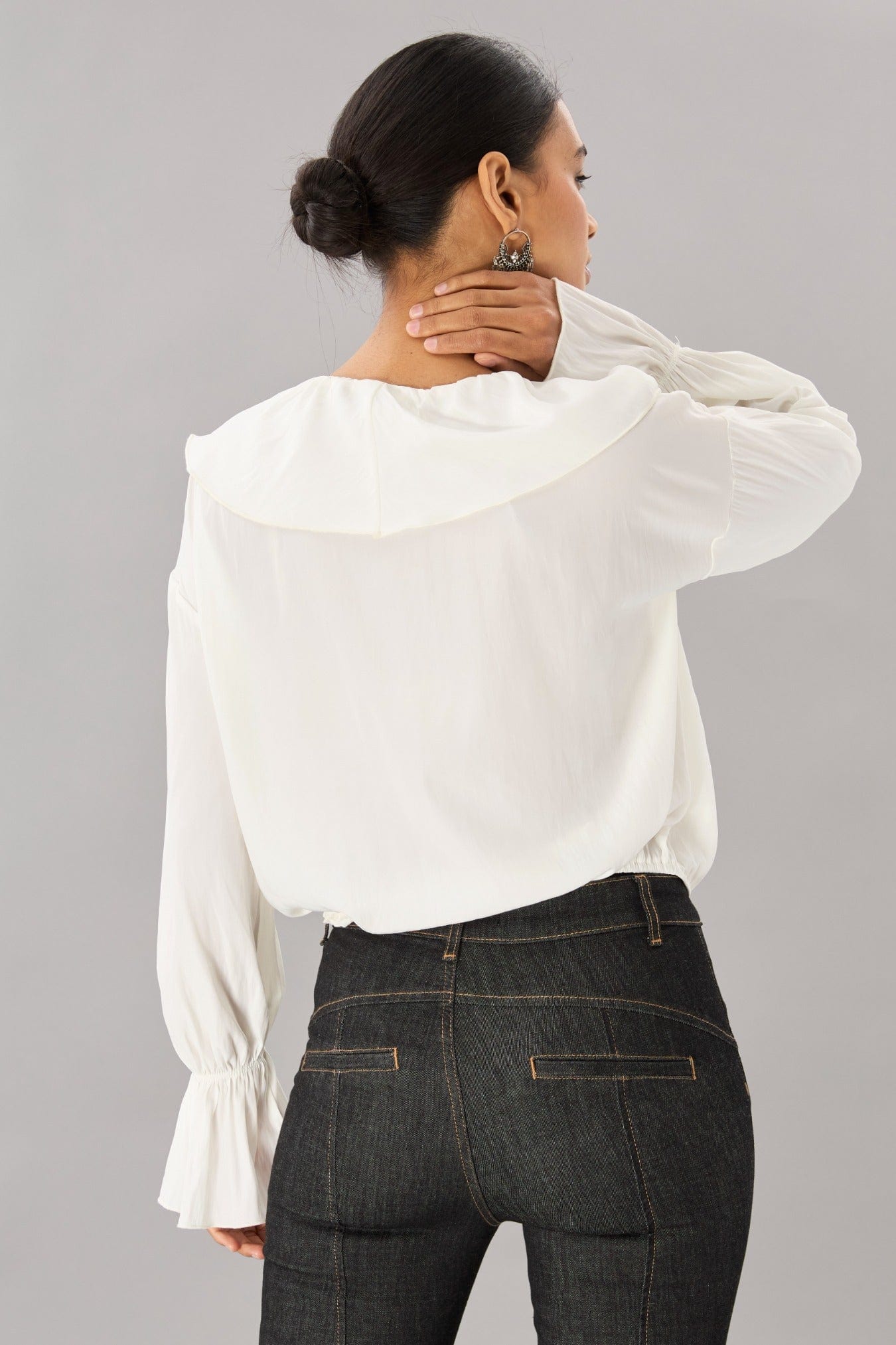 Ruffle Poet Top