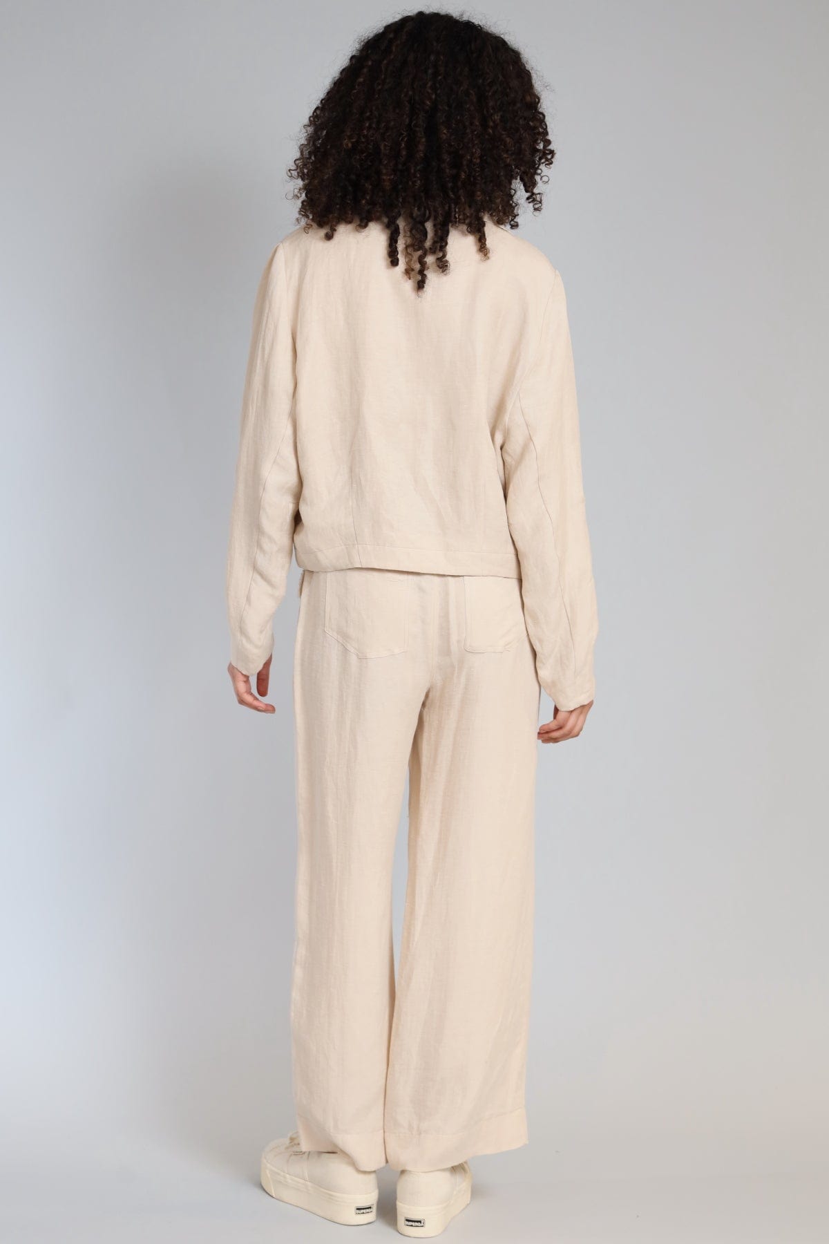 Cargo Pocket Linen Pant