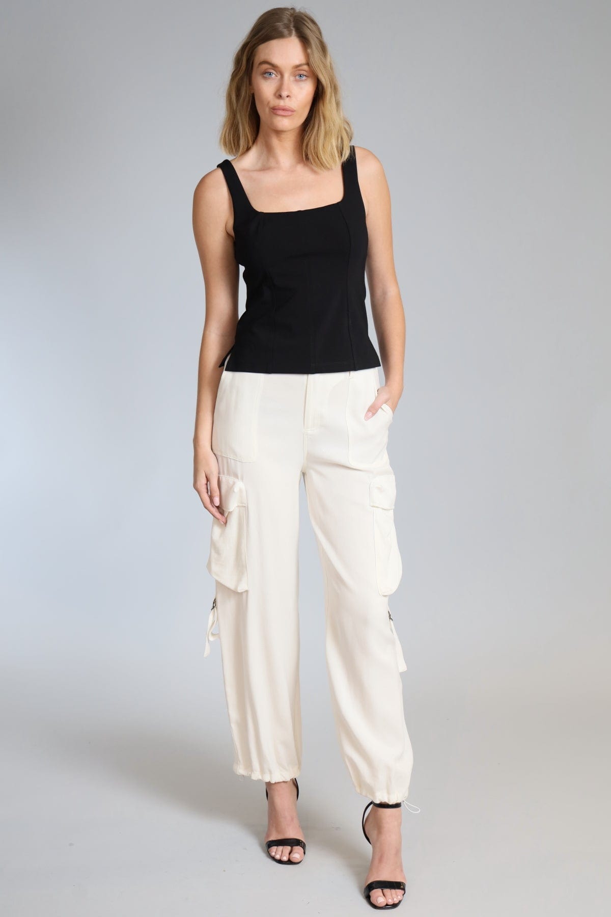 Cupro Twill Cargo Pant