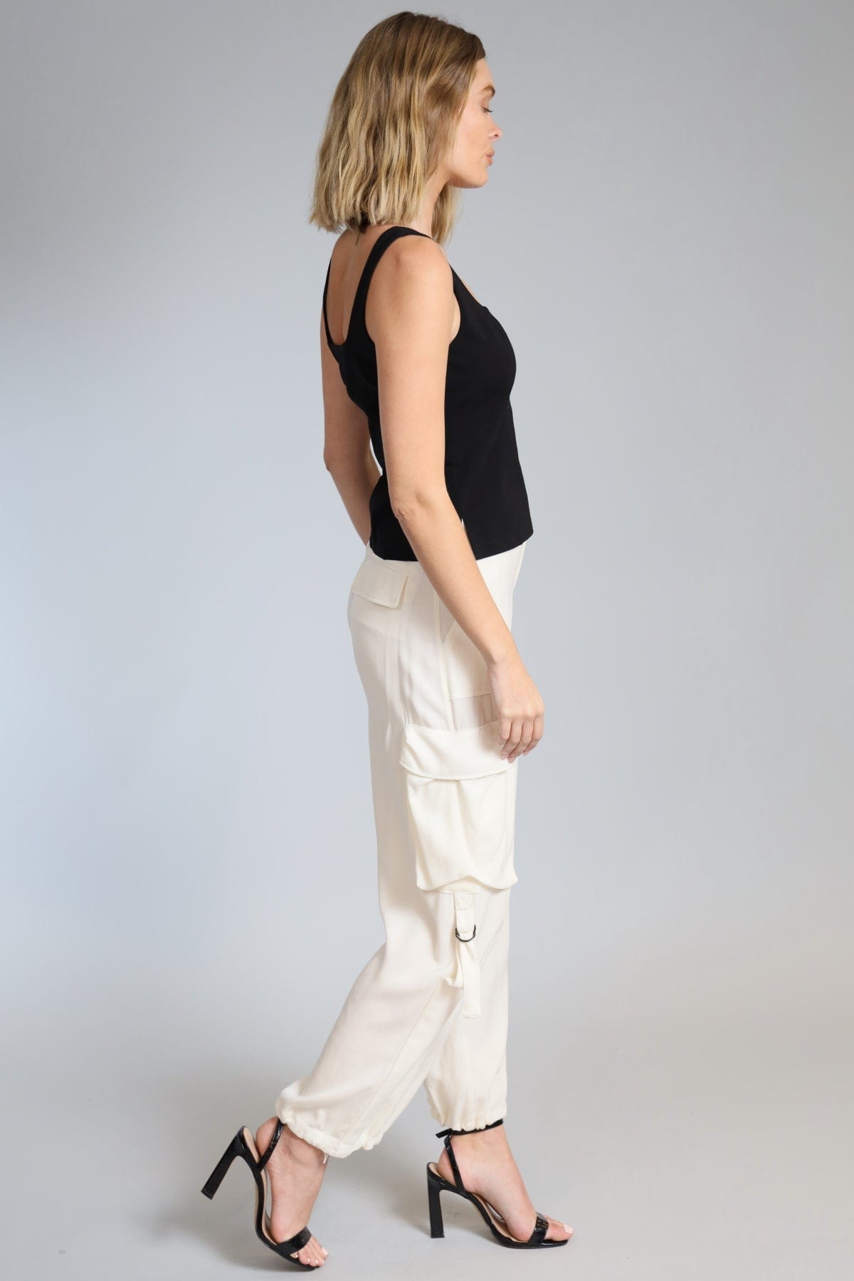 Cupro Twill Cargo Pant