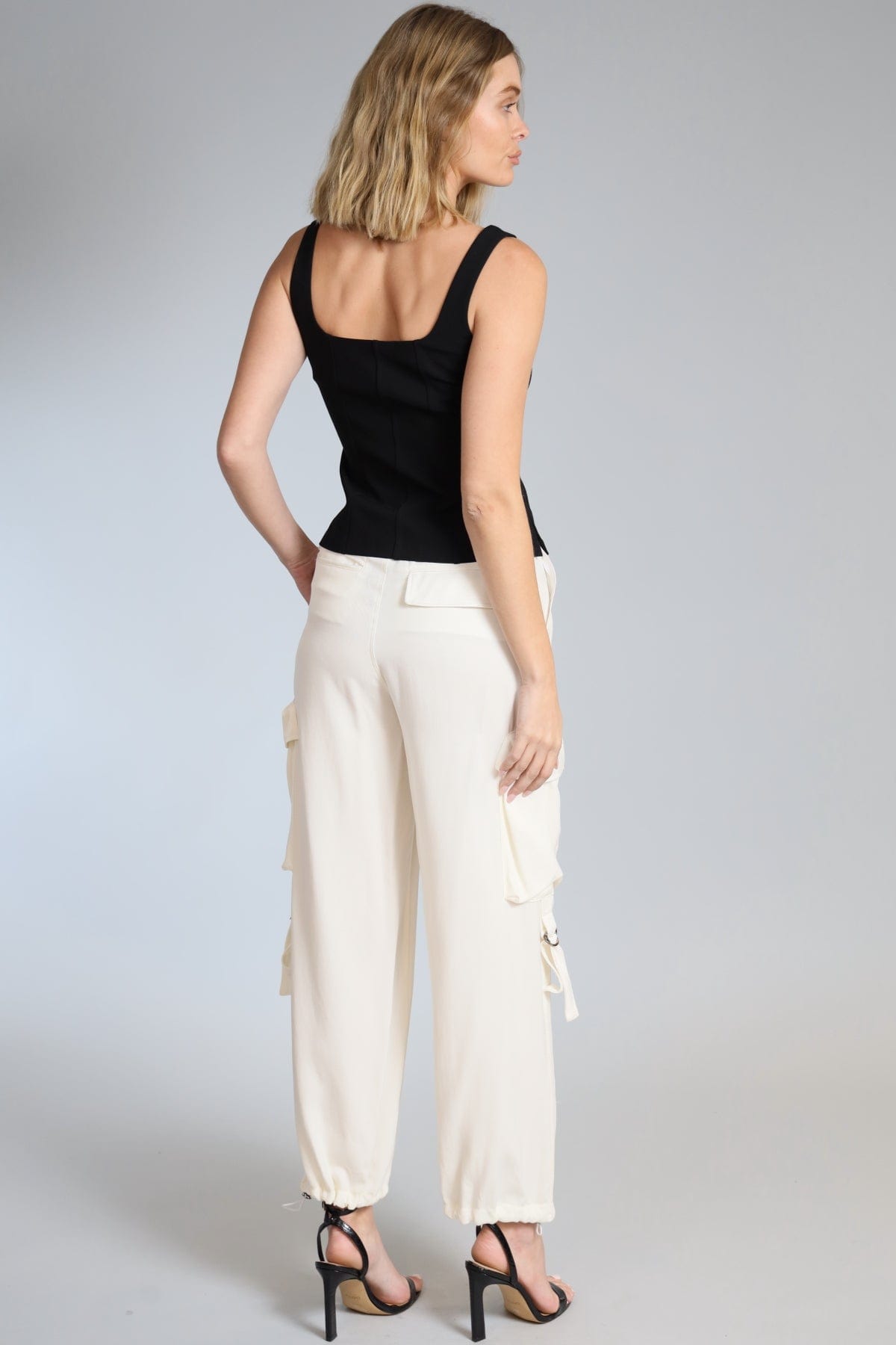 Cupro Twill Cargo Pant