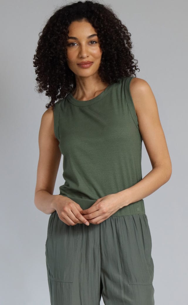 Crew Neck Rib Tank