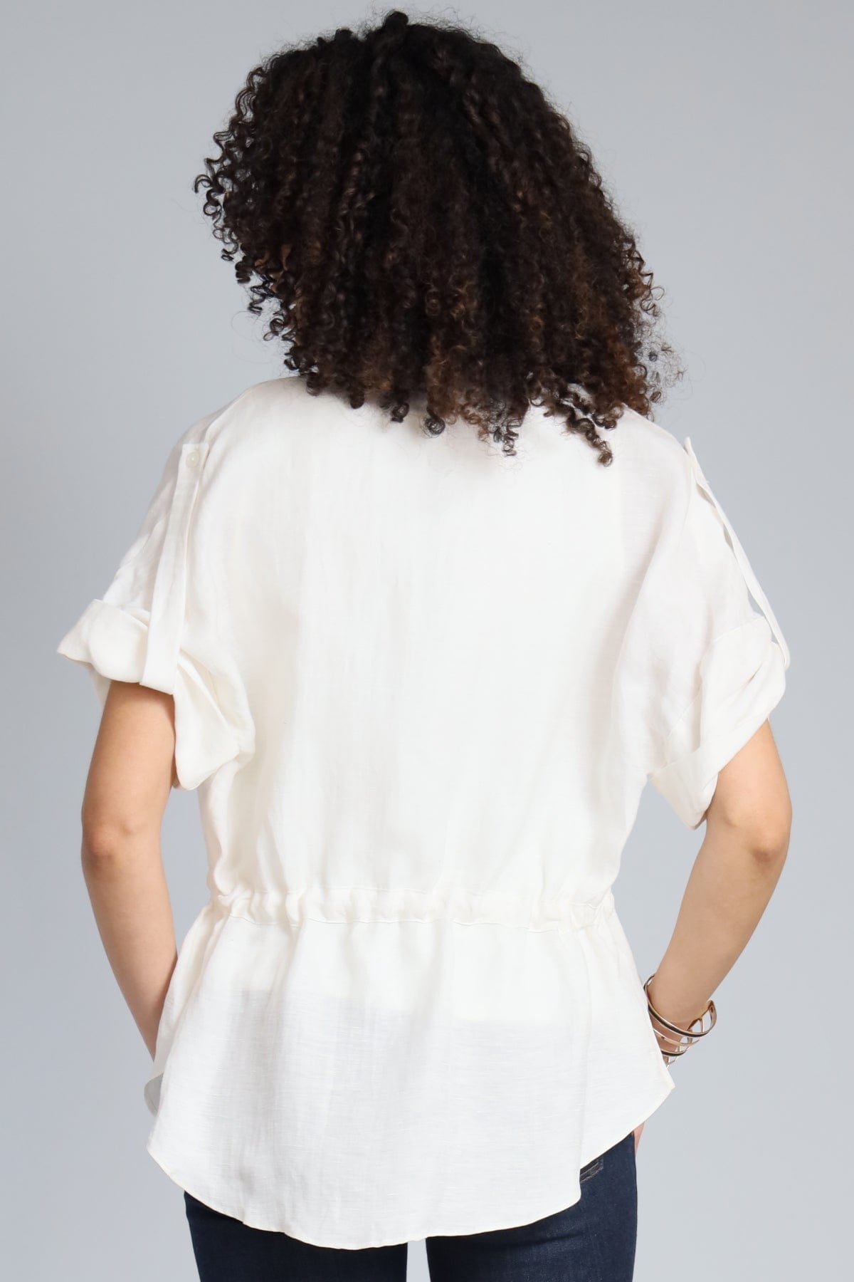 Cupro Linen Safari Shirt