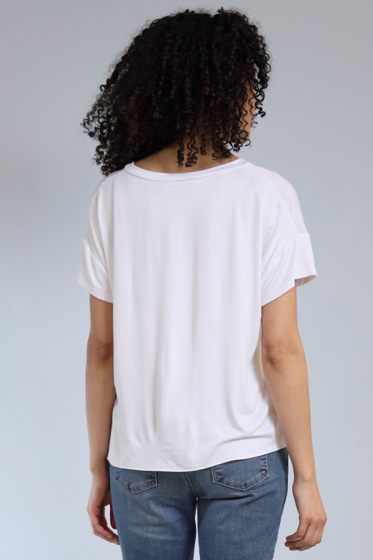 Short Sleeve V-Neck Hybrid Tee