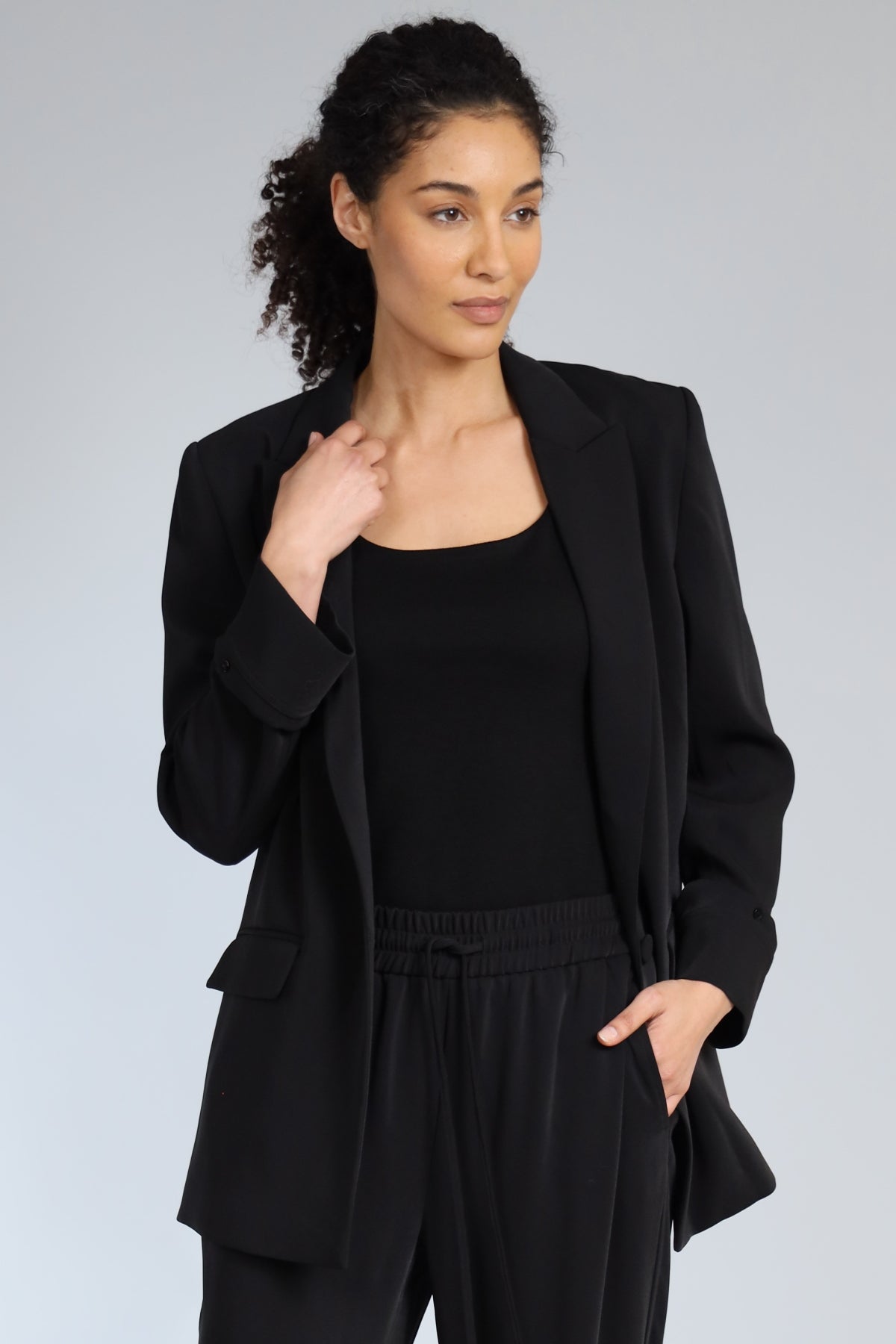 Button Cuff Blazer
