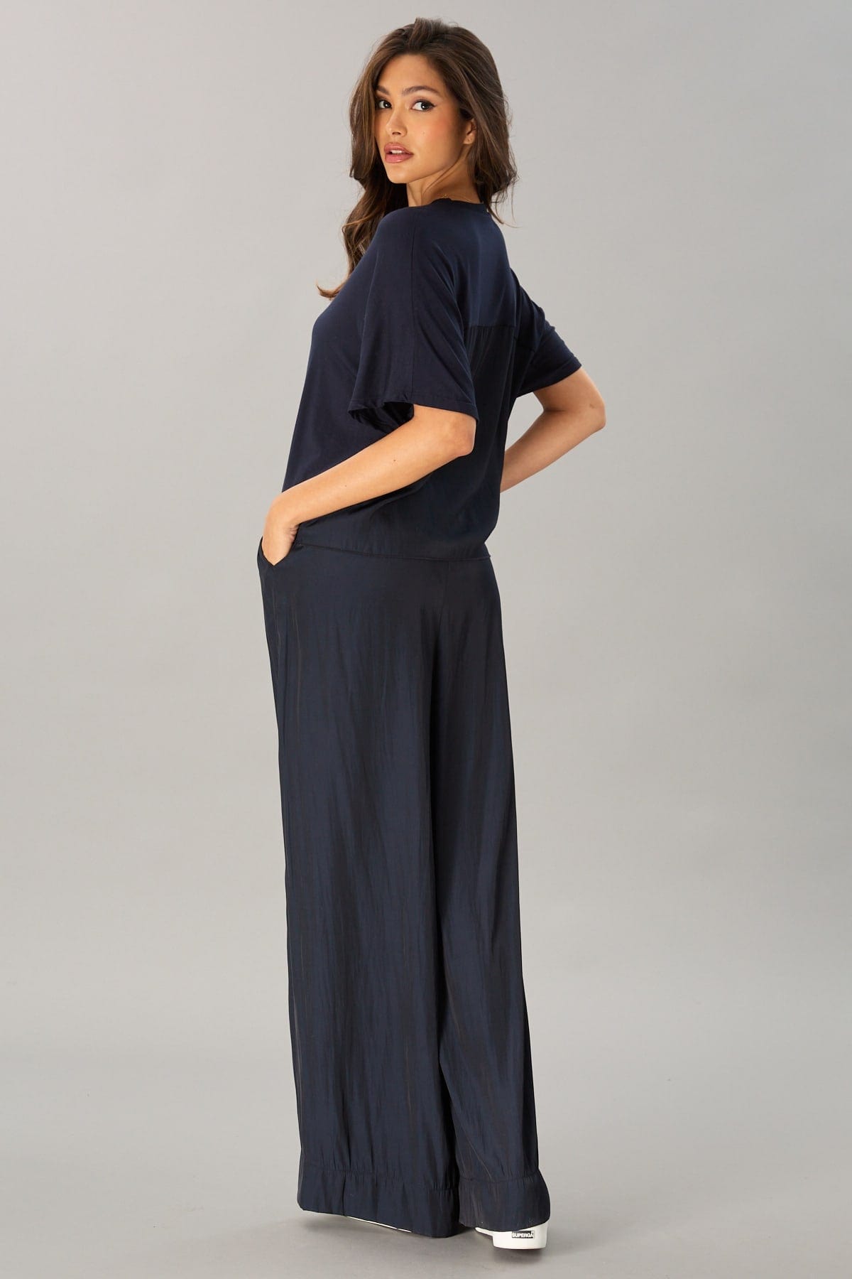 D Satin Draw String Pant