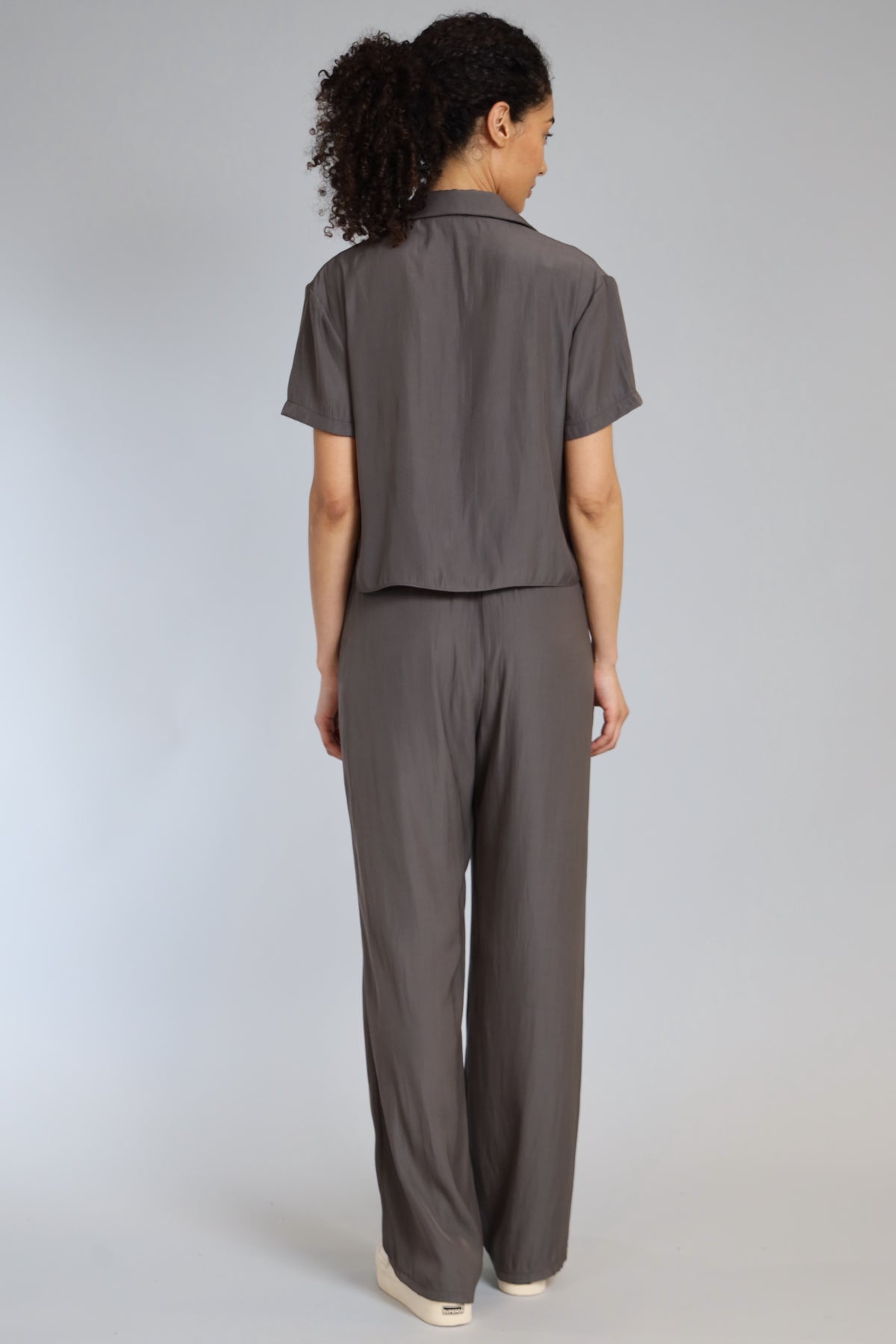 Flat Front D Satin Trouser