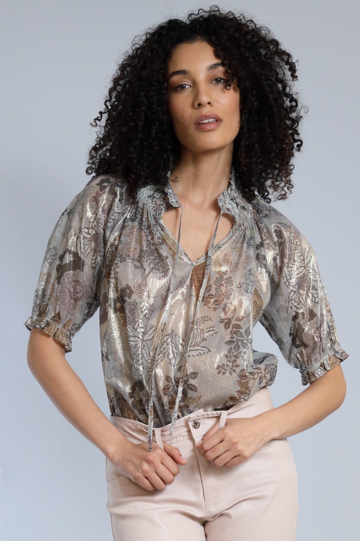 Grey Gardens Peasant Top