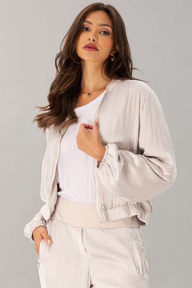 Vintage Satin Bomber