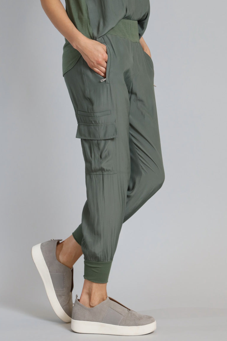 D-Satin Cargo Pant