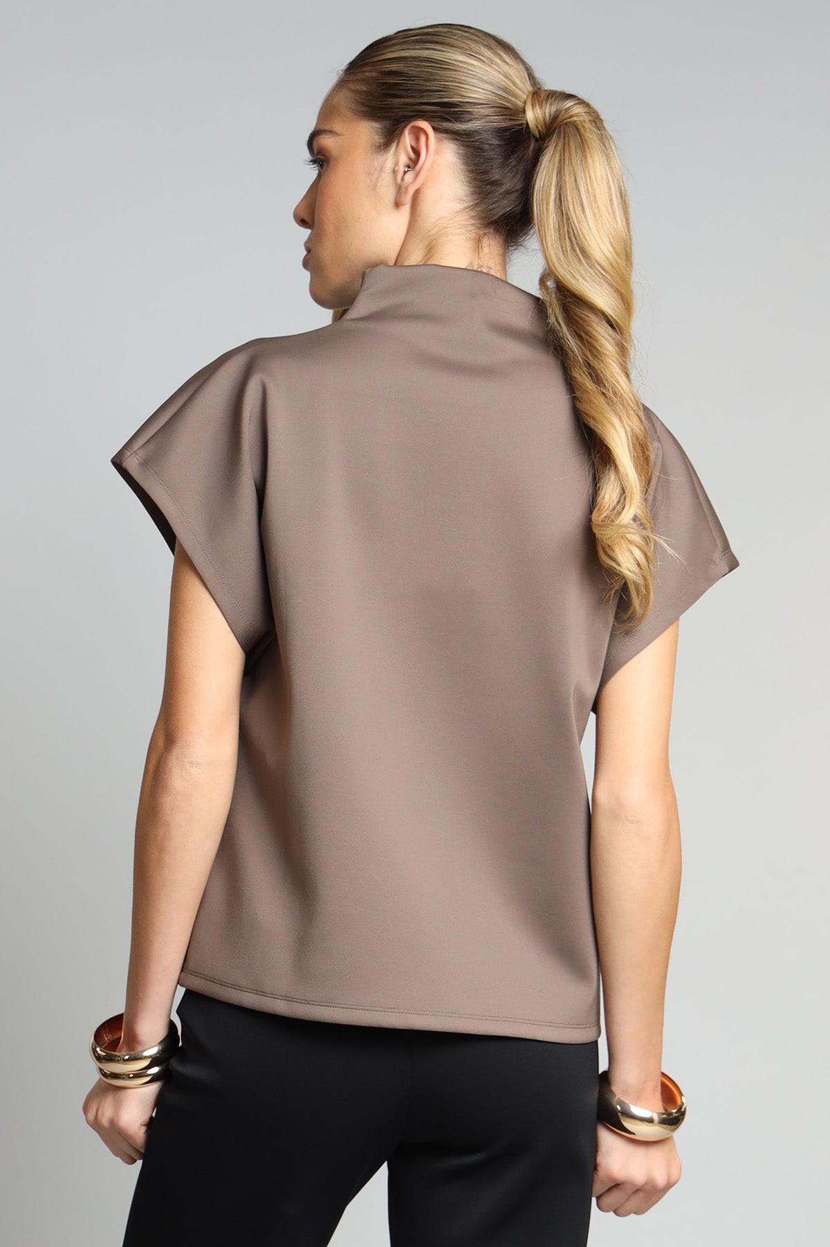 Scuba Cowlneck Top