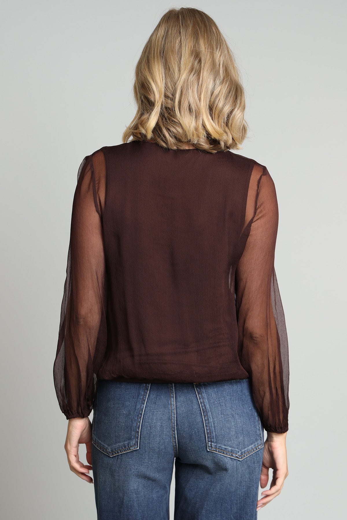 Crinkle Chiffon Top