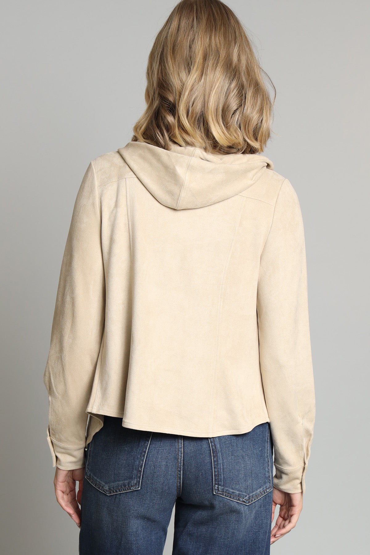 Vegan Suede Hoodie