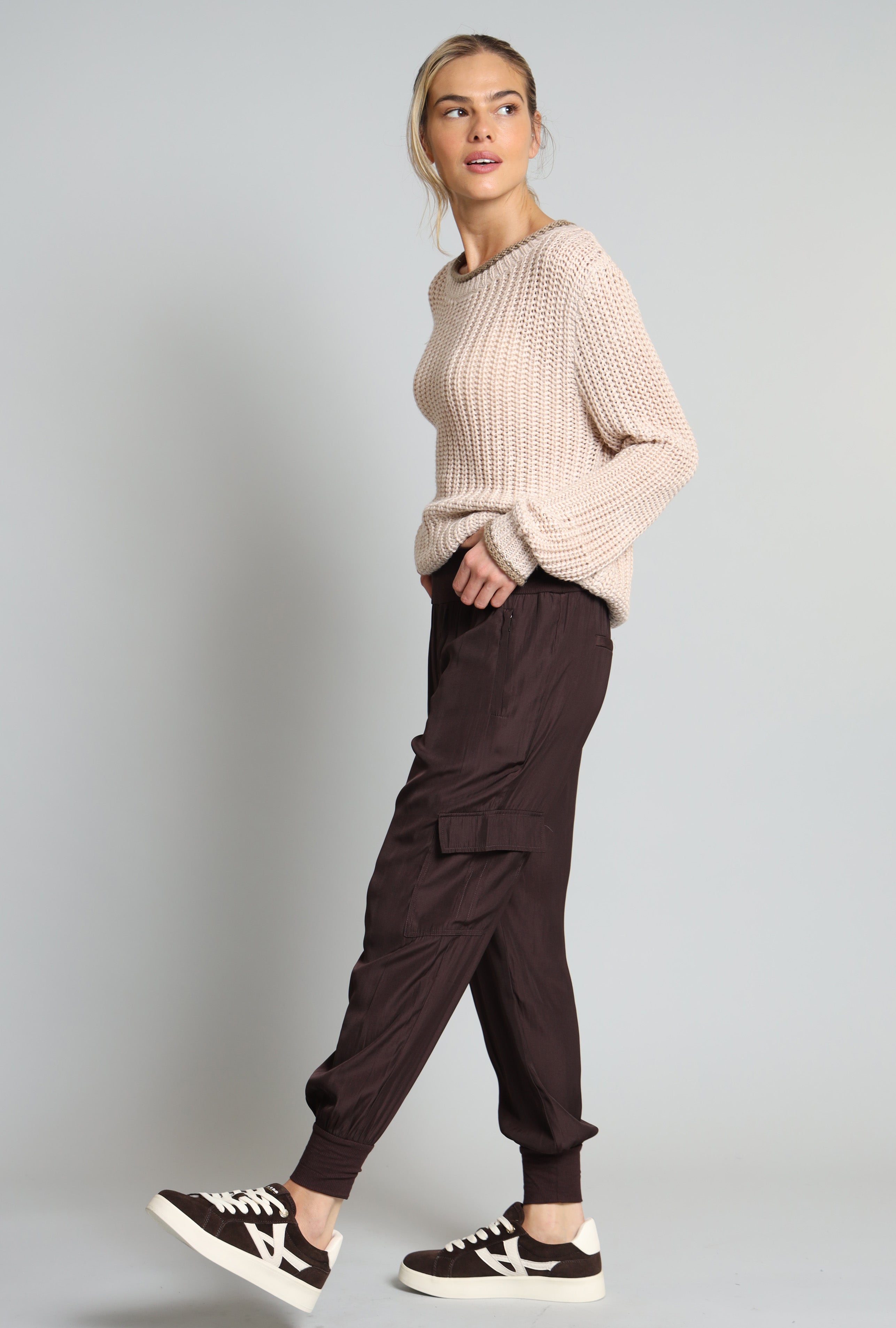 D-Satin Cargo Pant