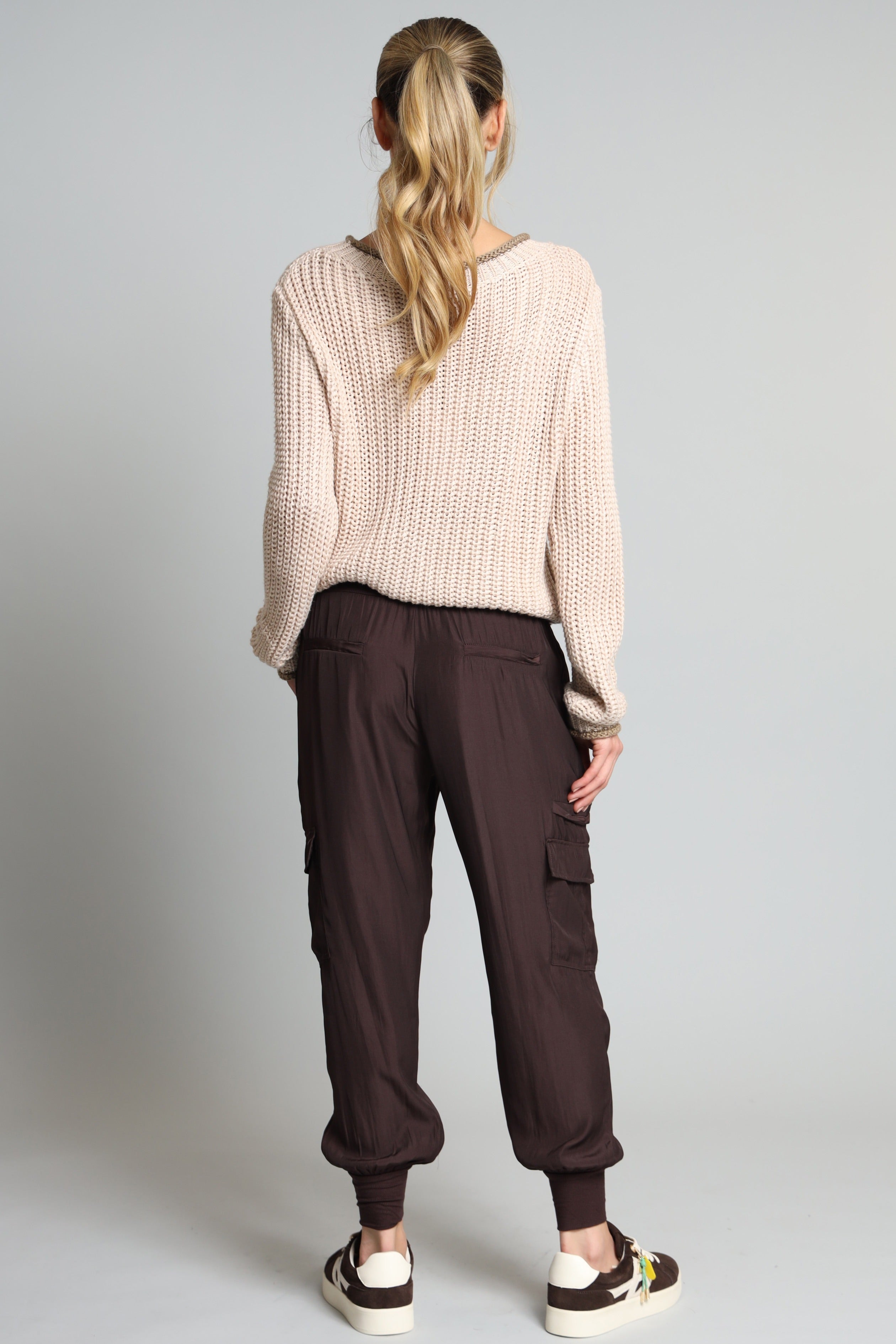 D-Satin Cargo Pant