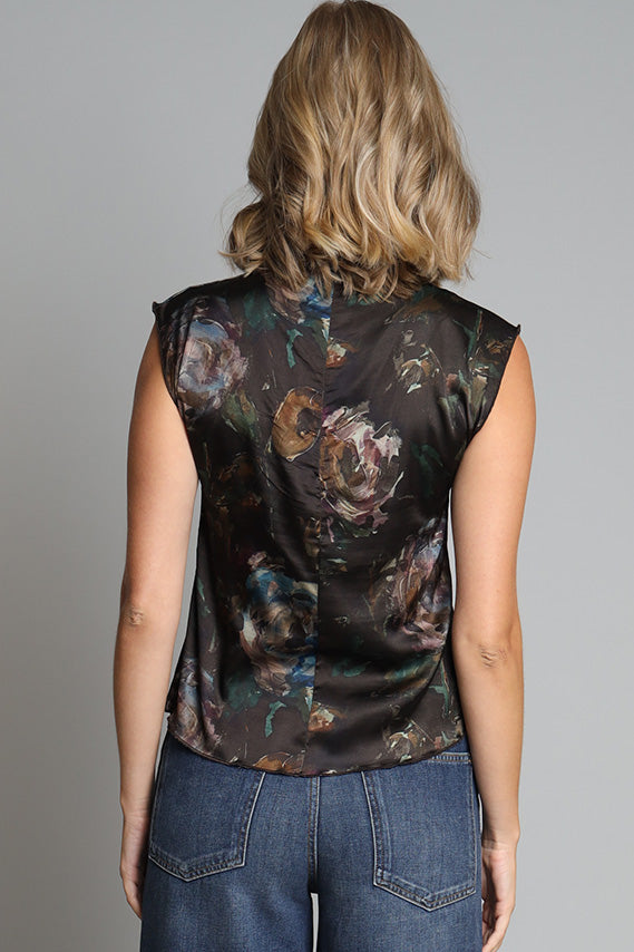 Winter Rose Funnel Neck Top