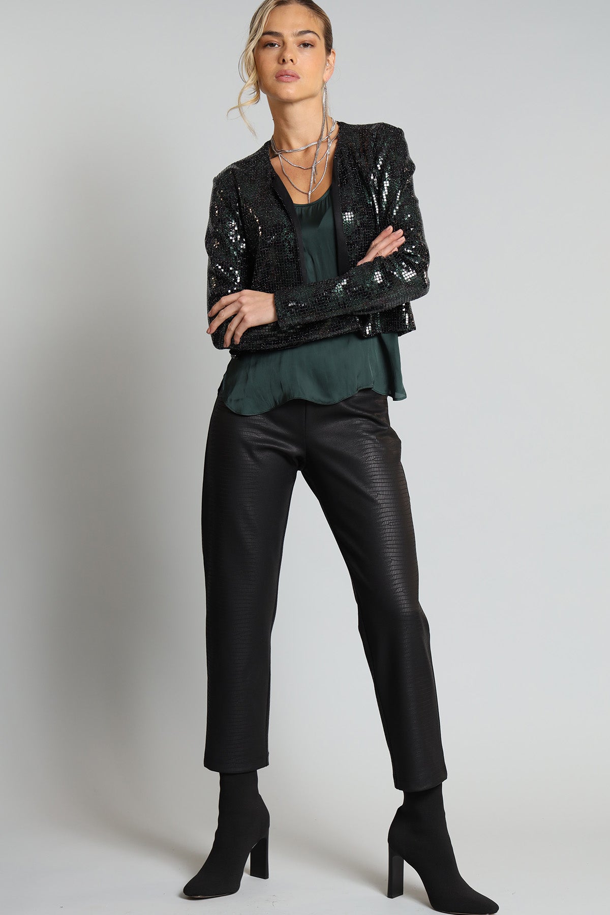 Sequin Applique Shrug