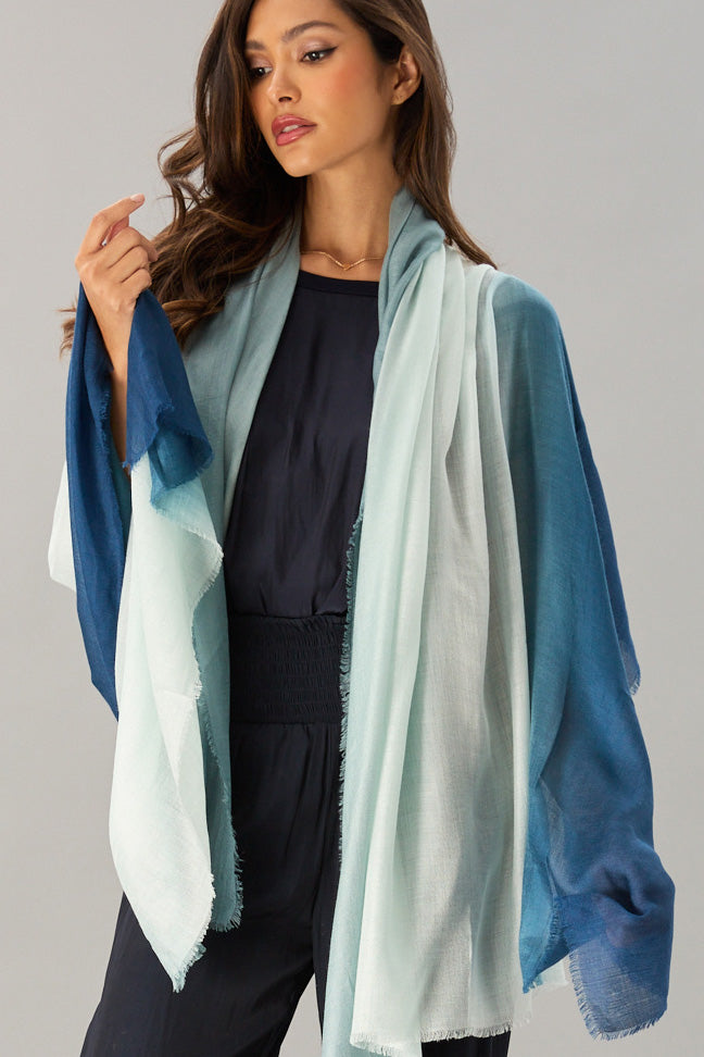 Vintage Dip-Dye Scarf