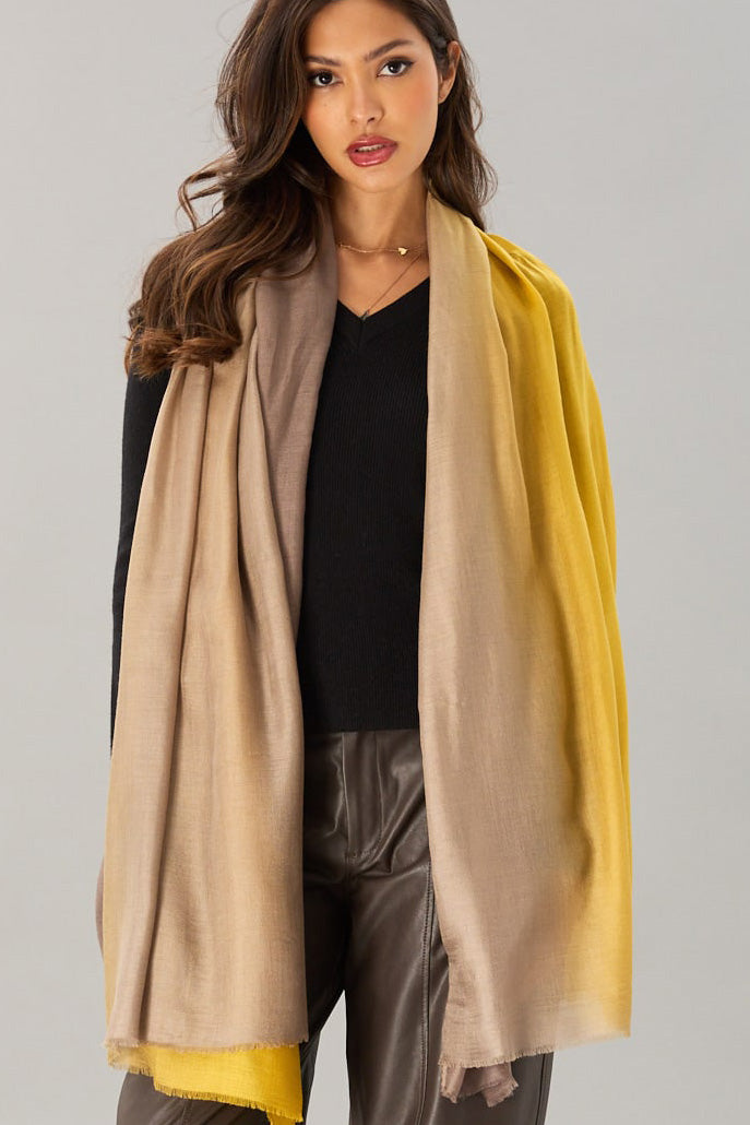 Vintage Dip-Dye Scarf