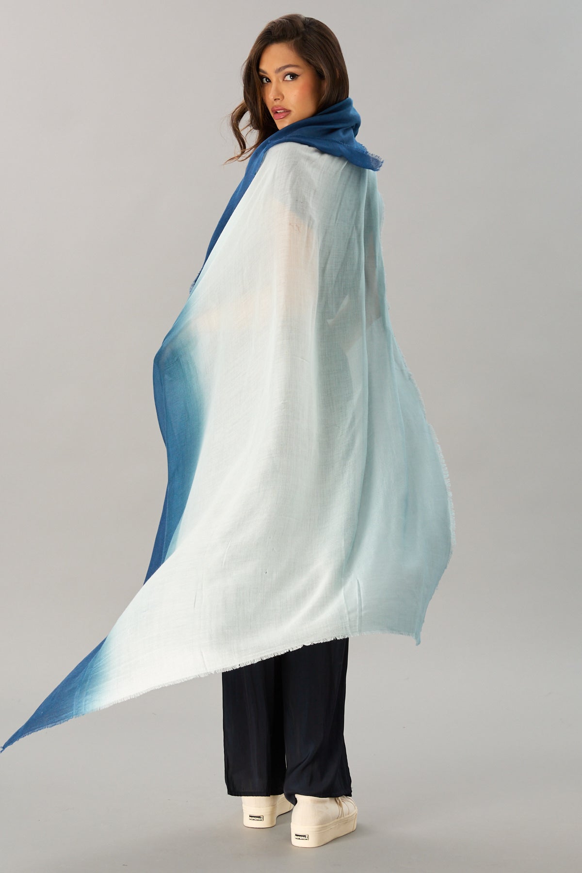 Vintage Dip-Dye Scarf