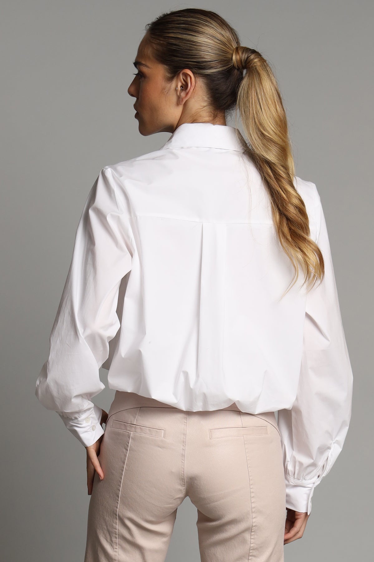 Bubble Button Front Shirt