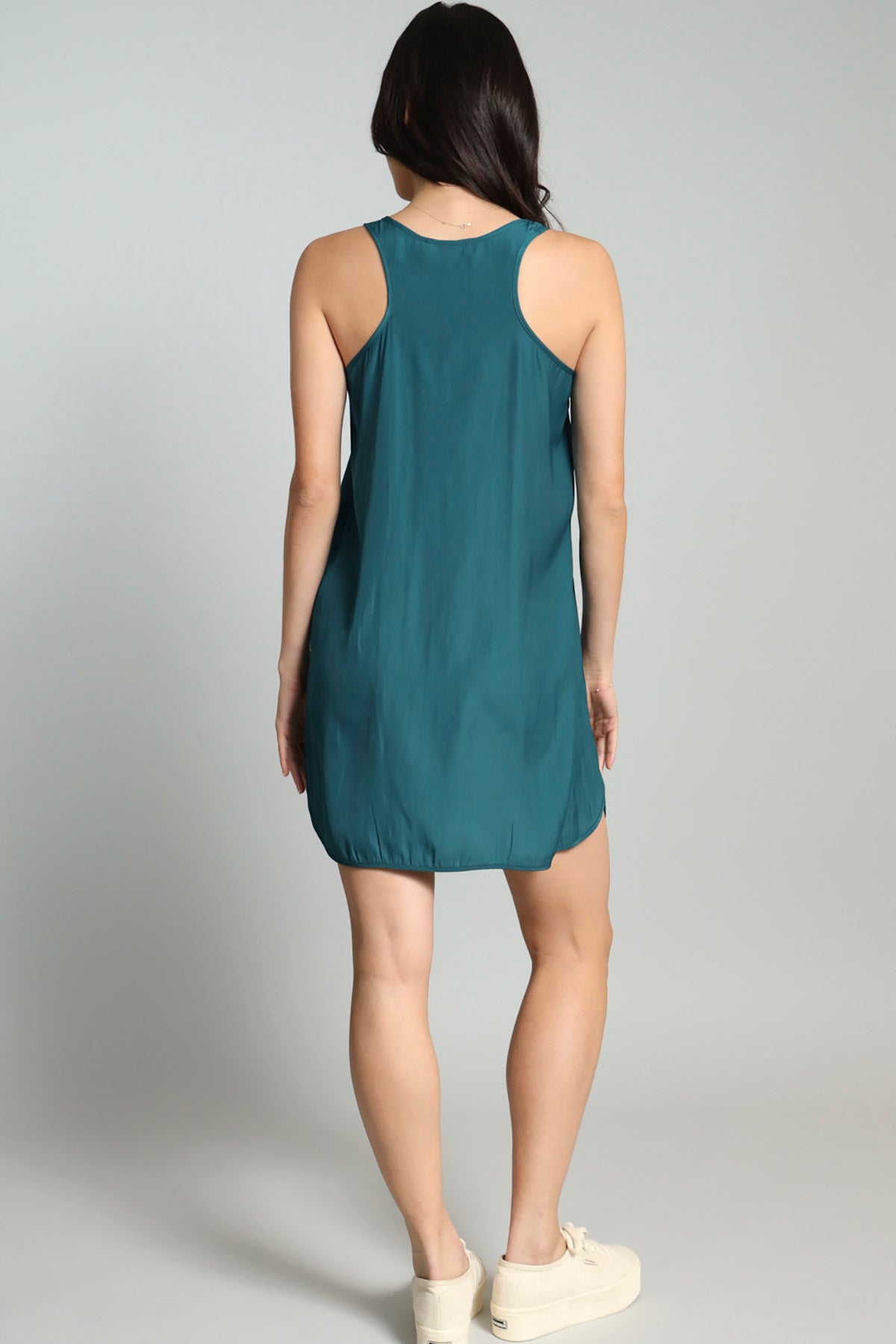 D Satin Tank Dress